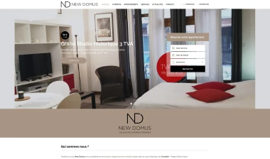 Page d'accueil du site new-domus.fr